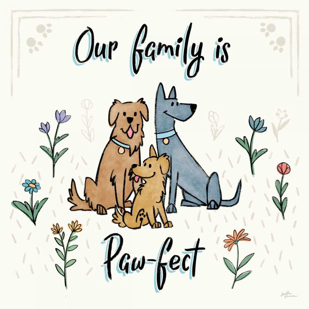 Dogs in the Garden IV art print by Janelle Penner for $57.95 CAD