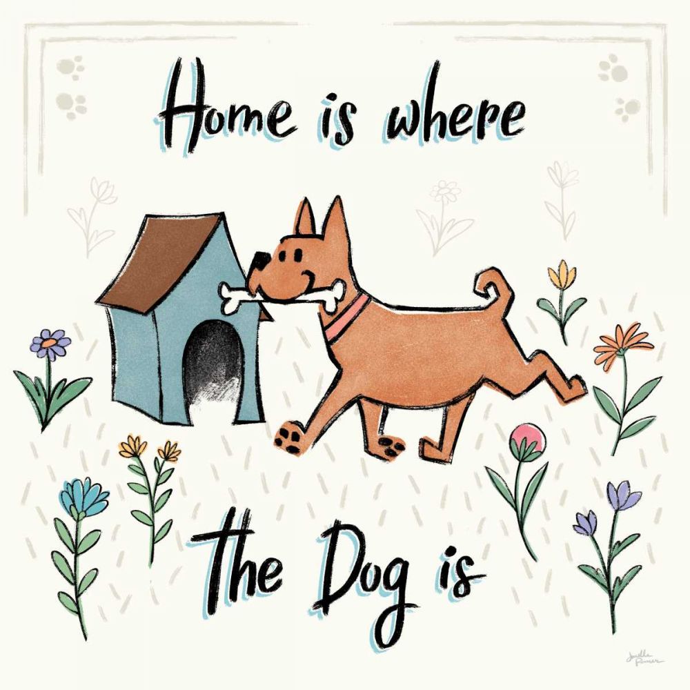 Dogs in the Garden V art print by Janelle Penner for $57.95 CAD