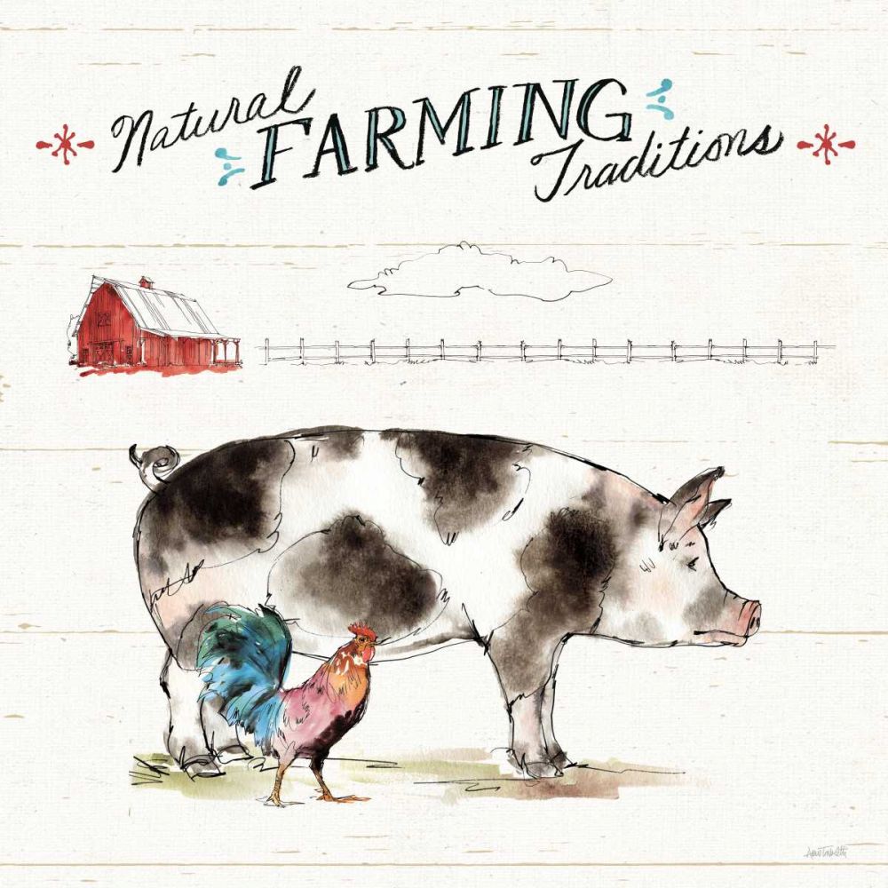 Down on the Farm III art print by Anne Tavoletti for $57.95 CAD