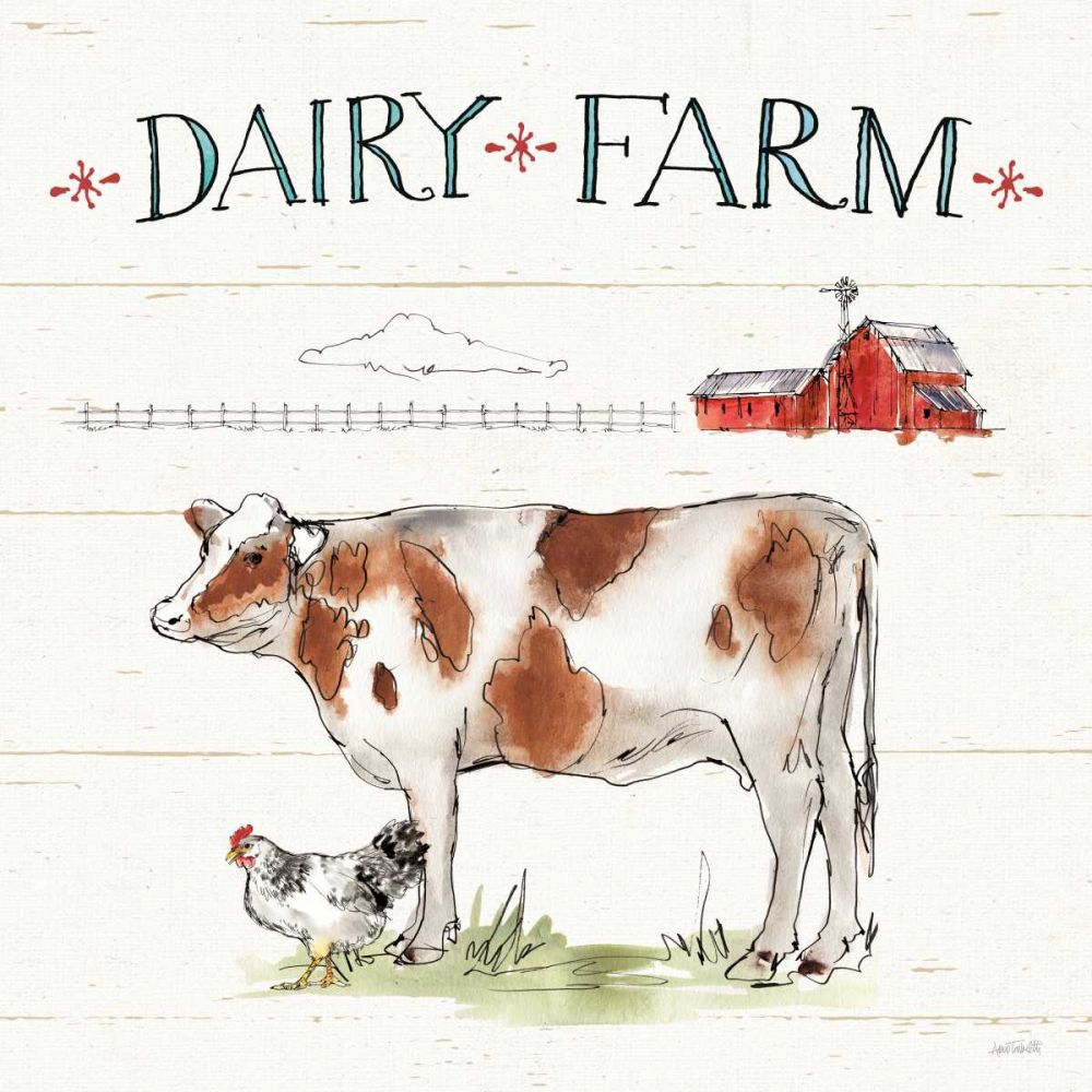 Down on the Farm IV art print by Anne Tavoletti for $57.95 CAD