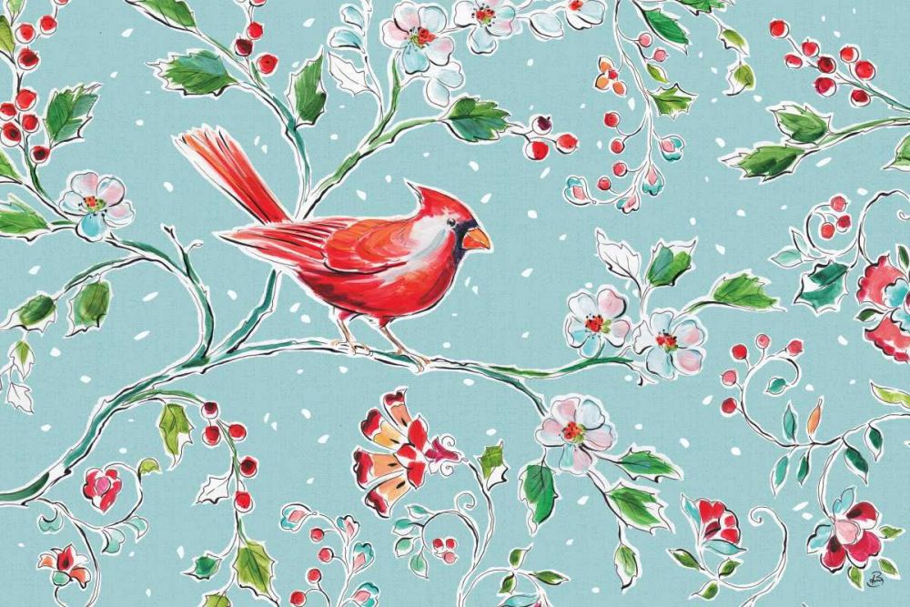 Holiday Wings I Blue art print by Daphne Brissonnet for $57.95 CAD