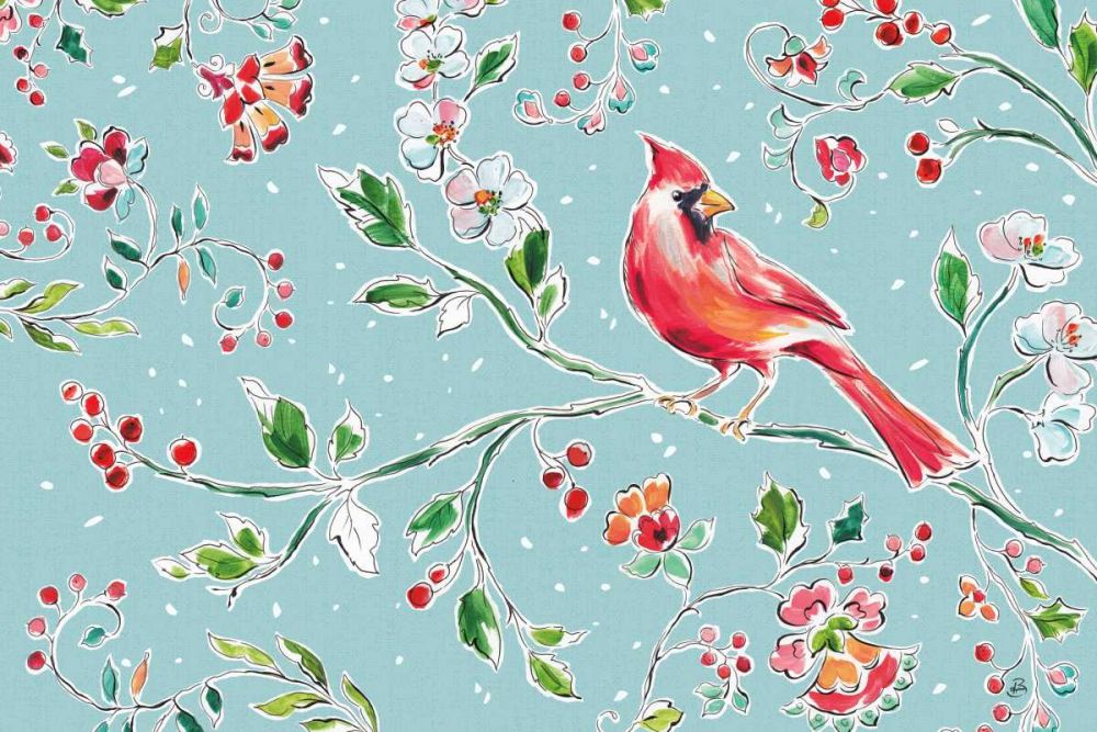Holiday Wings II Blue art print by Daphne Brissonnet for $57.95 CAD