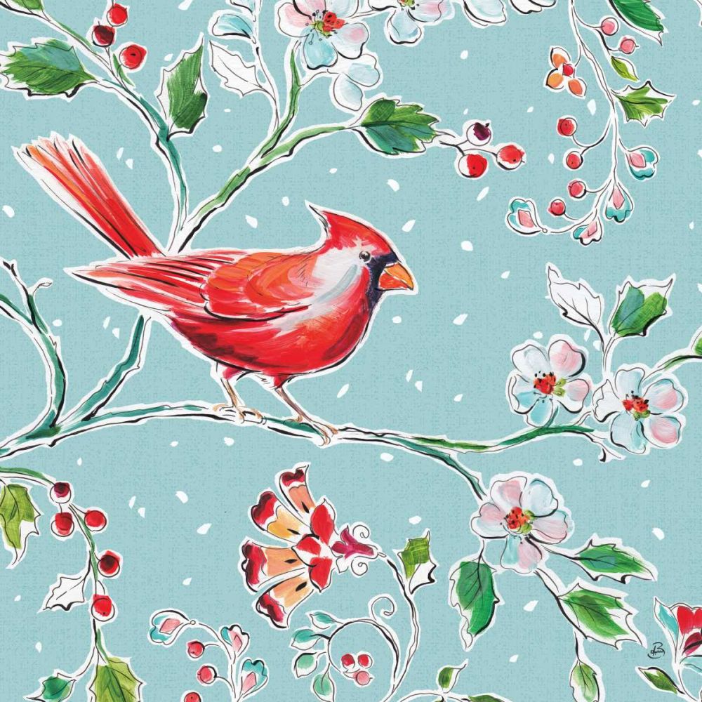 Holiday Wings III Blue art print by Daphne Brissonnet for $57.95 CAD