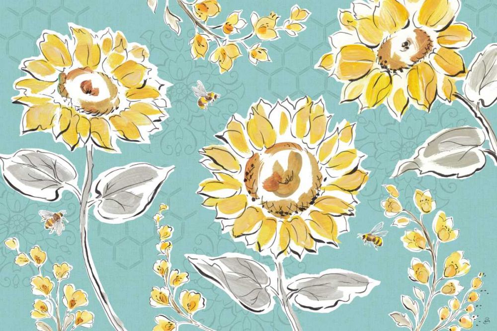 Bee Happy I art print by Daphne Brissonnet for $57.95 CAD