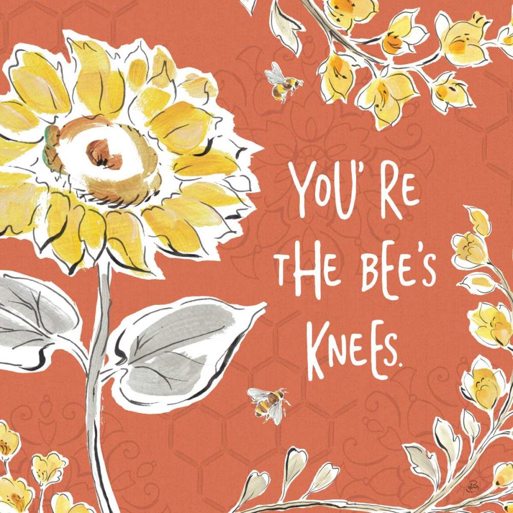 Bee Happy II Spice art print by Daphne Brissonnet for $57.95 CAD