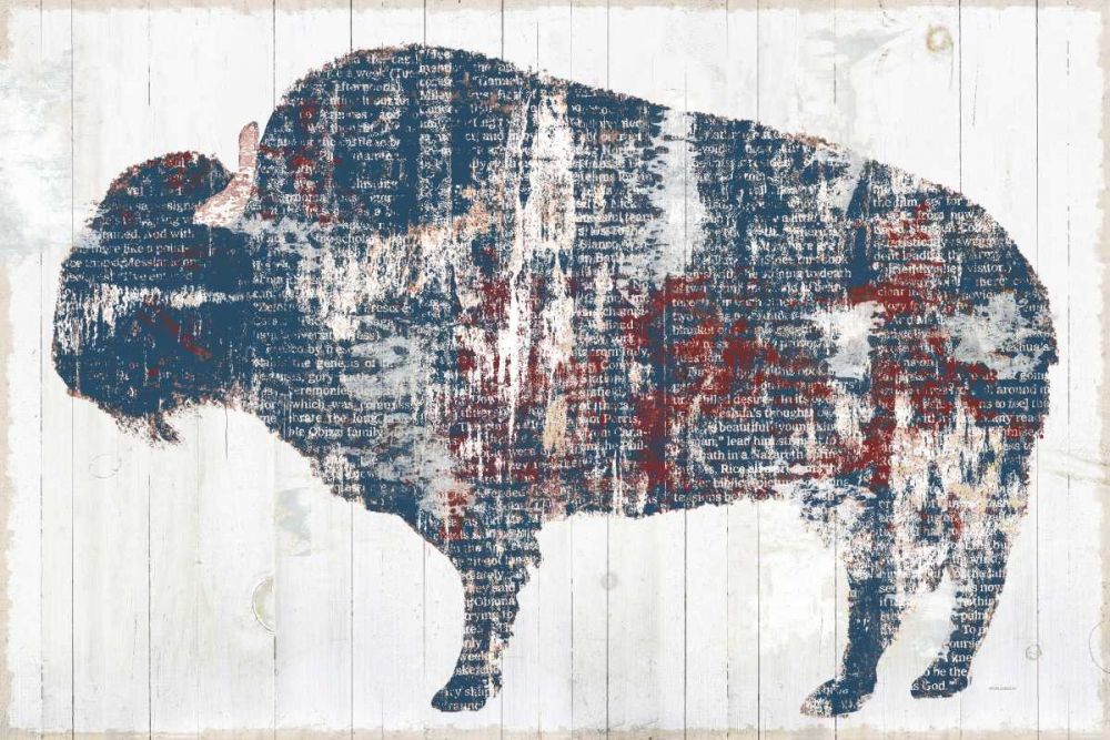 Free Spirit II Red White Blue art print by Sue Schlabach for $57.95 CAD