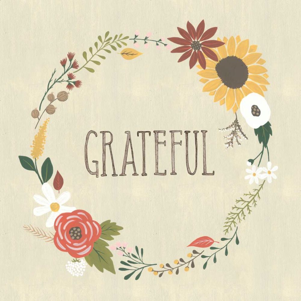 Autumn Garden Grateful art print by Laura Marshall for $57.95 CAD