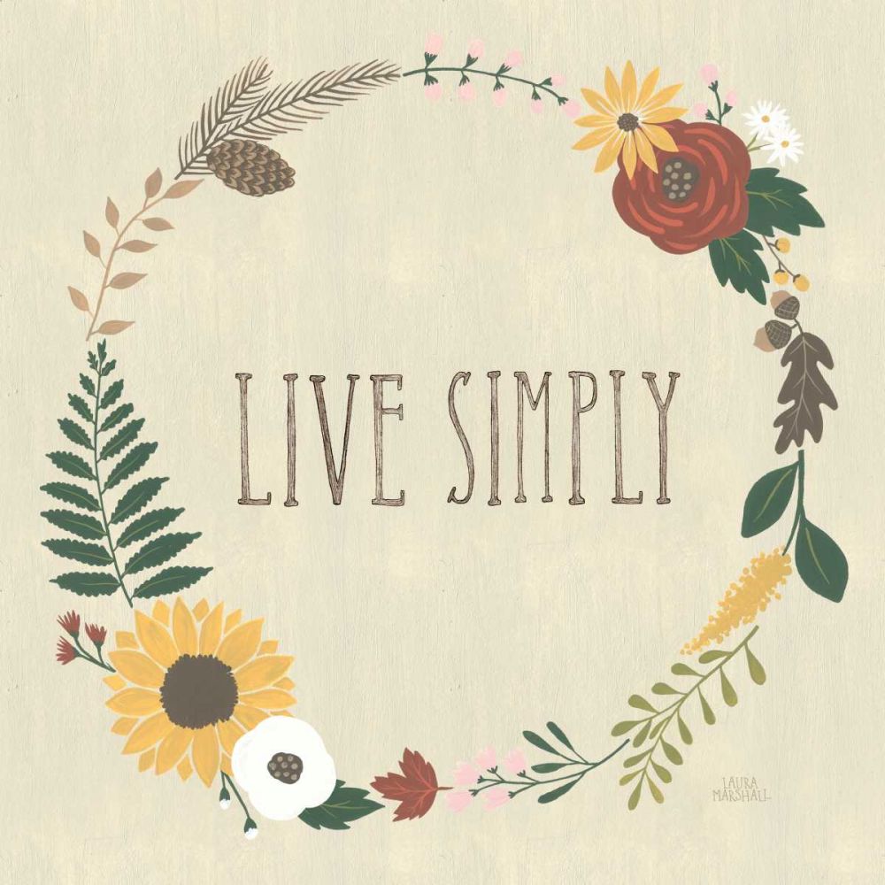 Autumn Garden Live Simply art print by Laura Marshall for $57.95 CAD