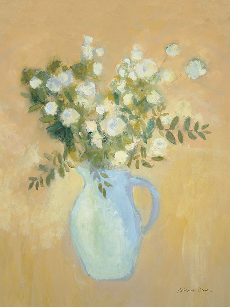A Pitcher of Garden Flowers art print by Michael Clark for $57.95 CAD