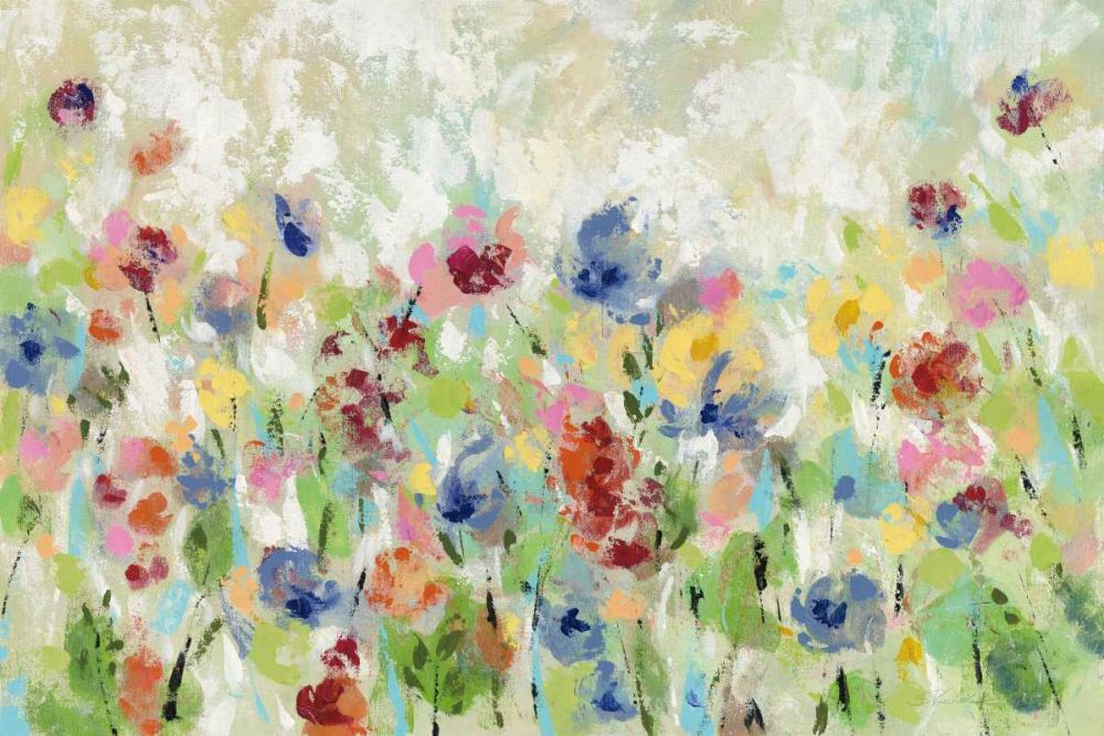 Springtime Meadow Flowers art print by Silvia Vassileva for $57.95 CAD