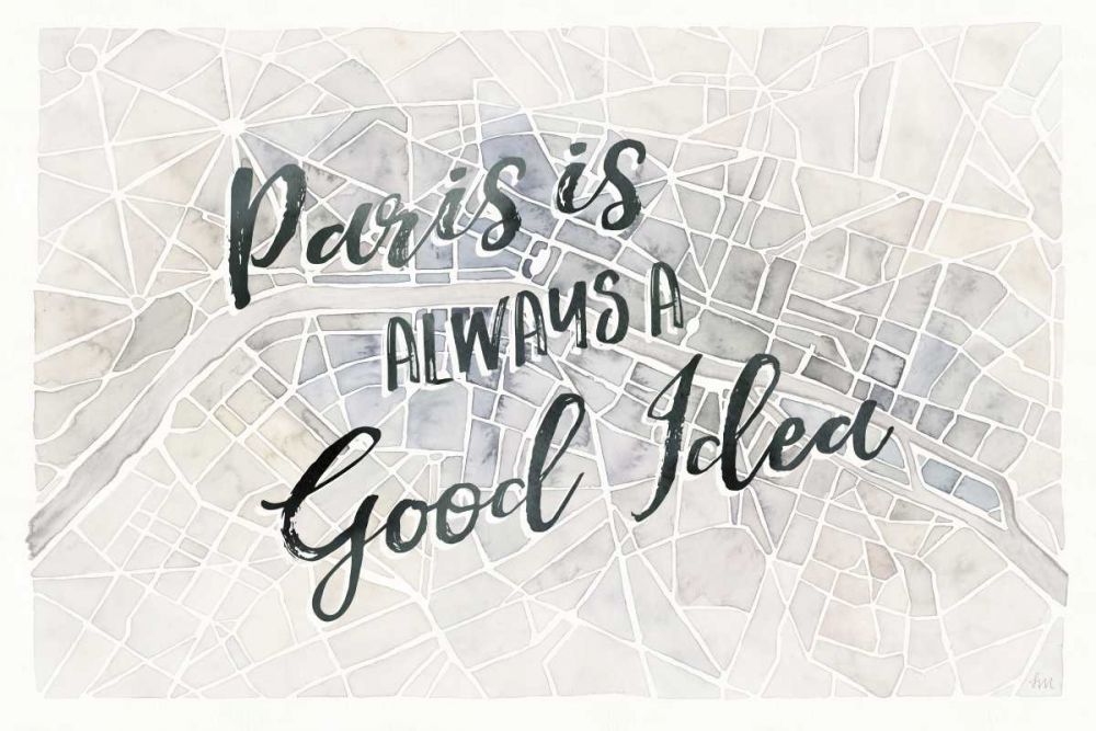Watercolor Wanderlust Paris Adventure art print by Laura Marshall for $57.95 CAD