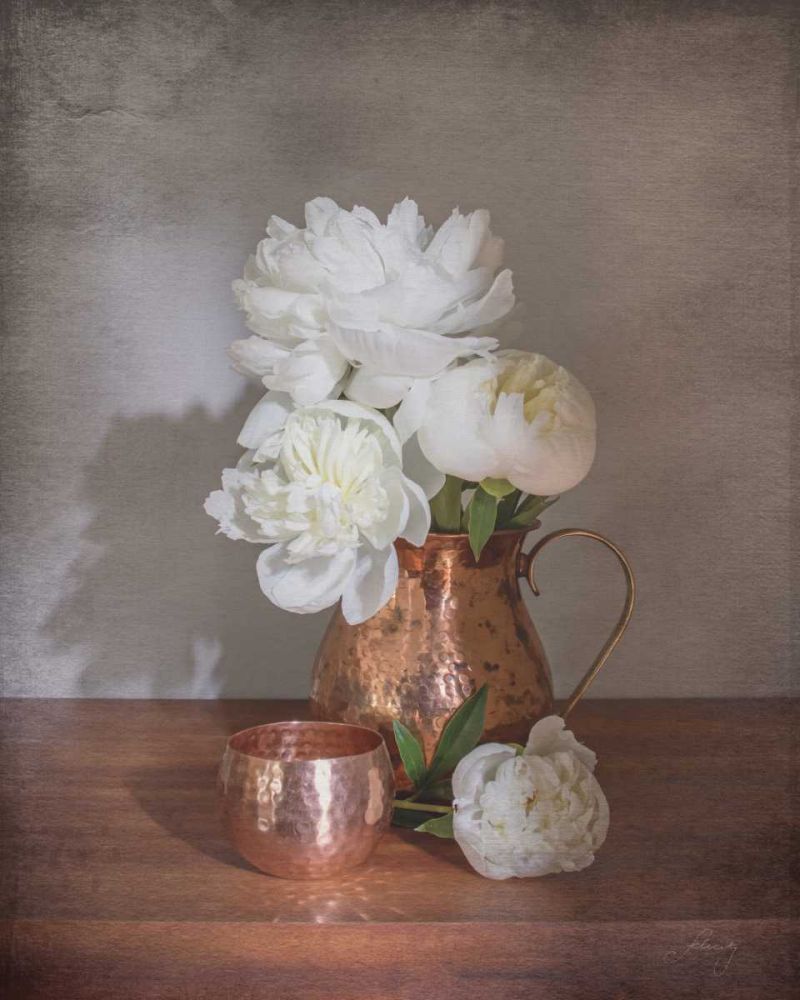 Vintage Peony Dreams Shadows art print by Felicity Bradley for $57.95 CAD