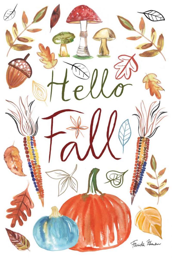 Hello Fall I art print by Farida Zaman for $57.95 CAD