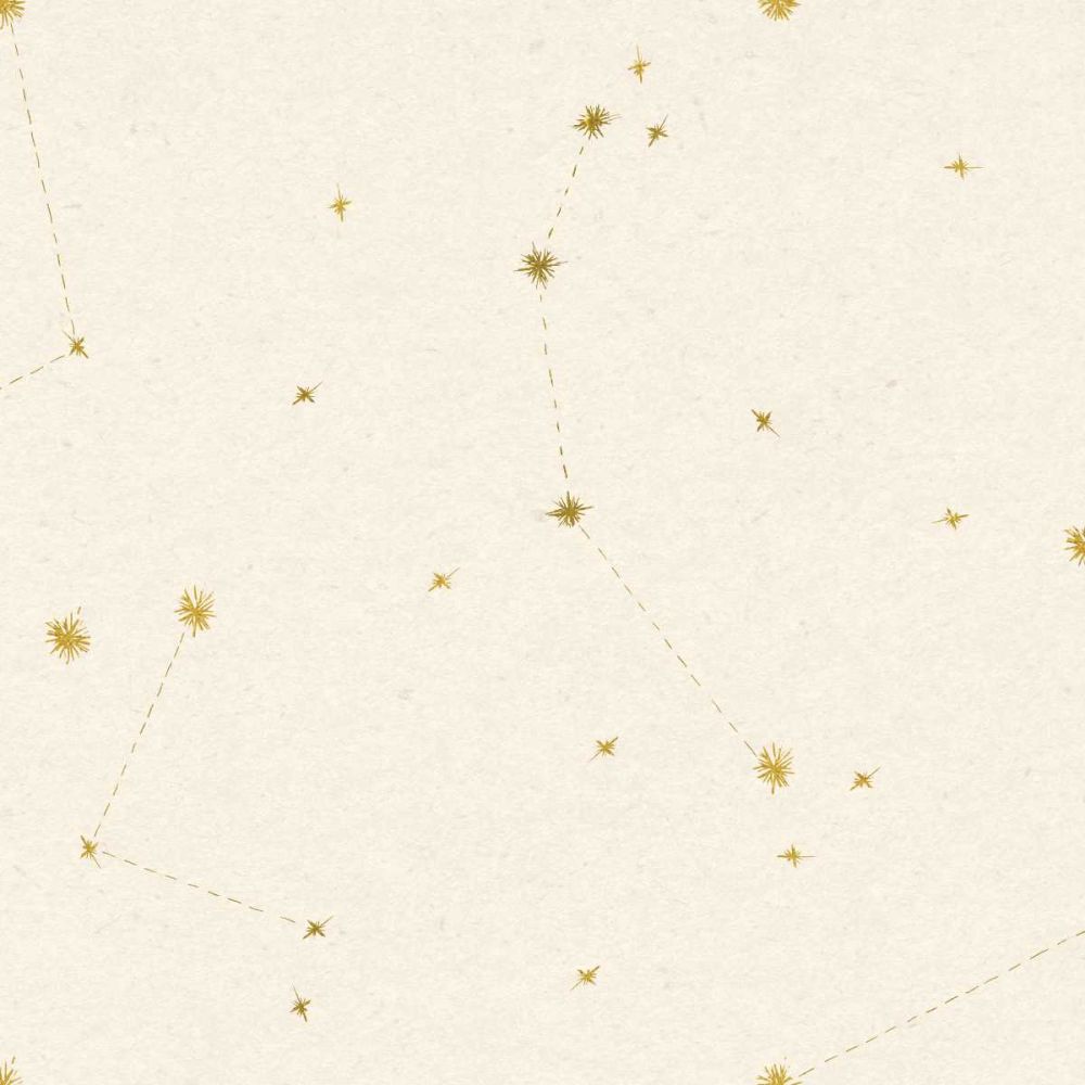 Night Sky Cream and Gold Pattern 05A art print by Sara Zieve Miller for $57.95 CAD