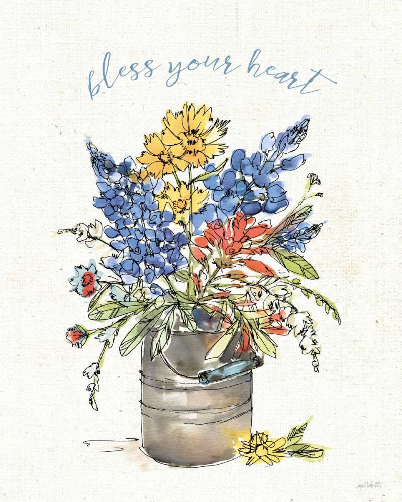 Texas Bluebonnet I art print by Anne Tavoletti for $57.95 CAD