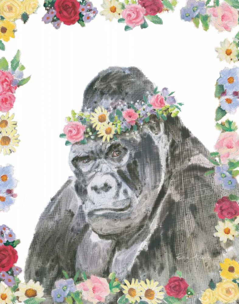 Flower Friends VI art print by Emily Adams for $57.95 CAD