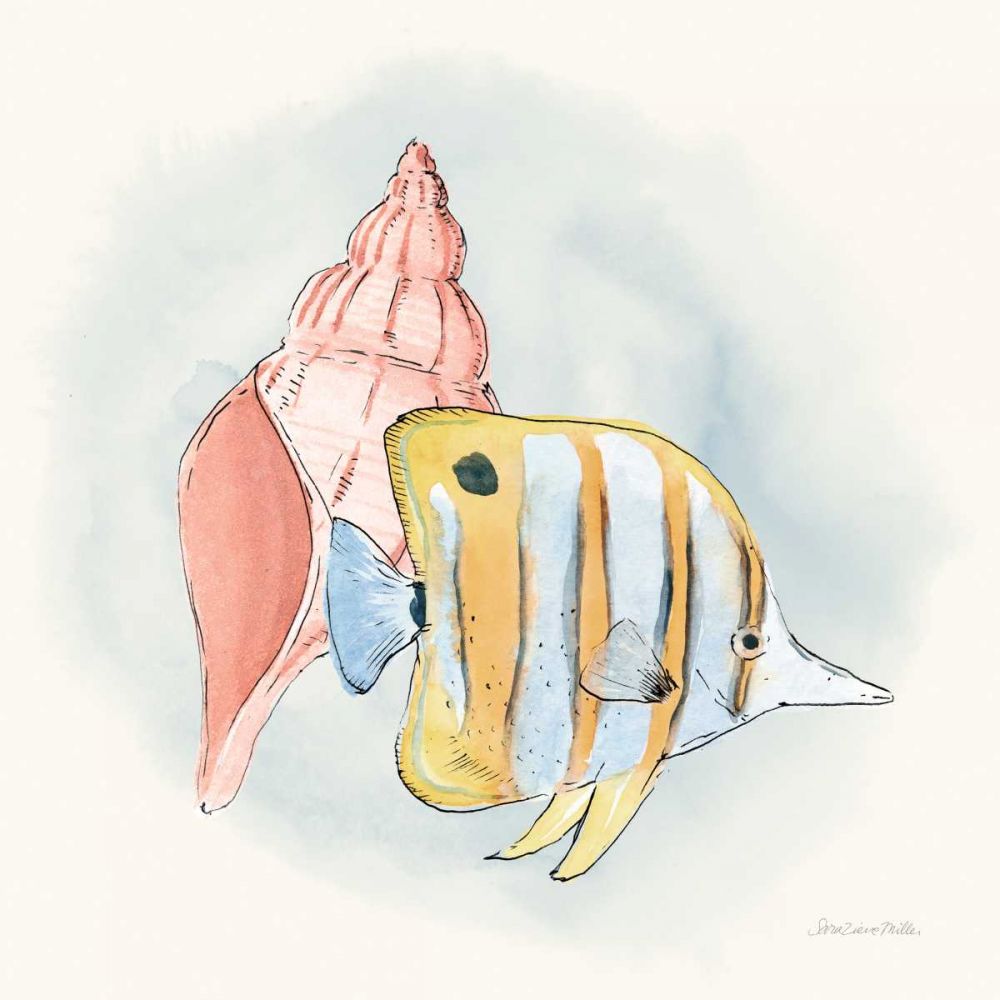 Sea Life I art print by Sara Zieve Miller for $57.95 CAD