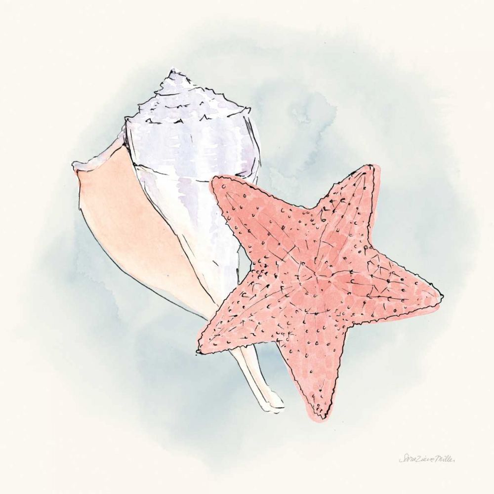 Sea Life II art print by Sara Zieve Miller for $57.95 CAD