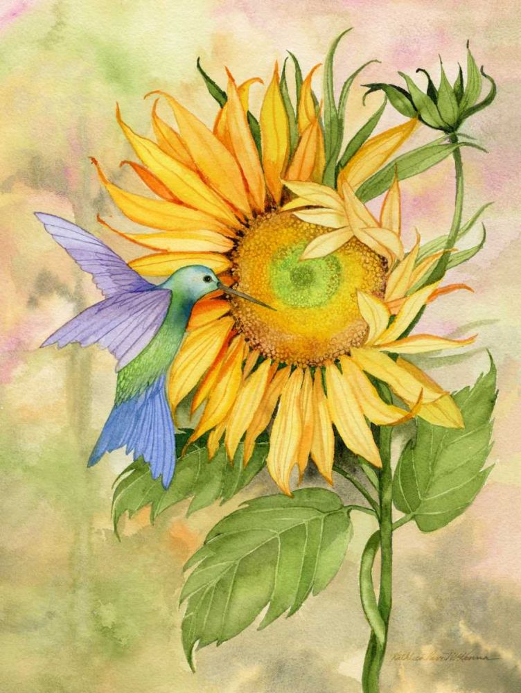 Summer Fun Bird art print by Kathleen Parr McKenna for $57.95 CAD