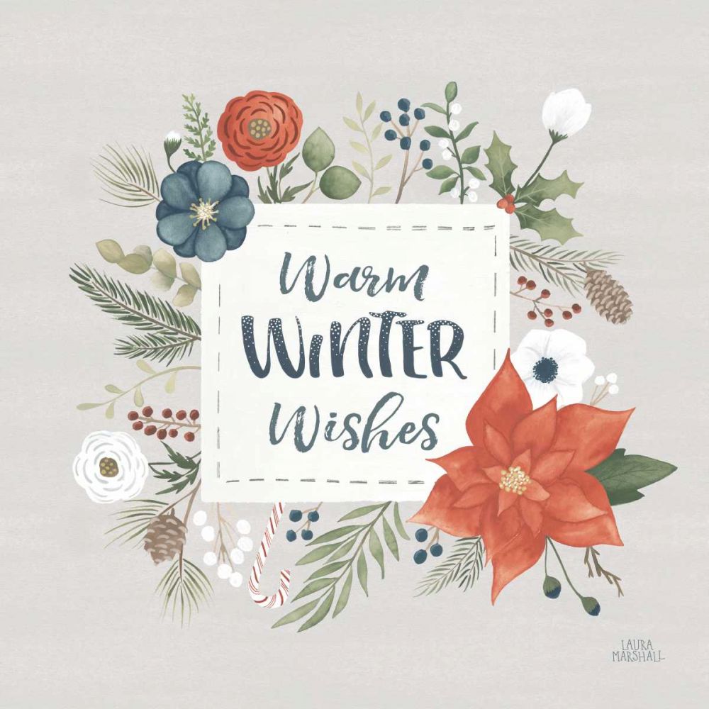 Holiday Garden III art print by Laura Marshall for $57.95 CAD