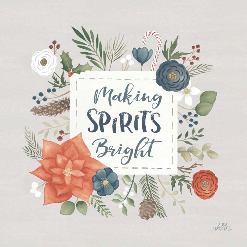 Holiday Garden IV art print by Laura Marshall for $57.95 CAD