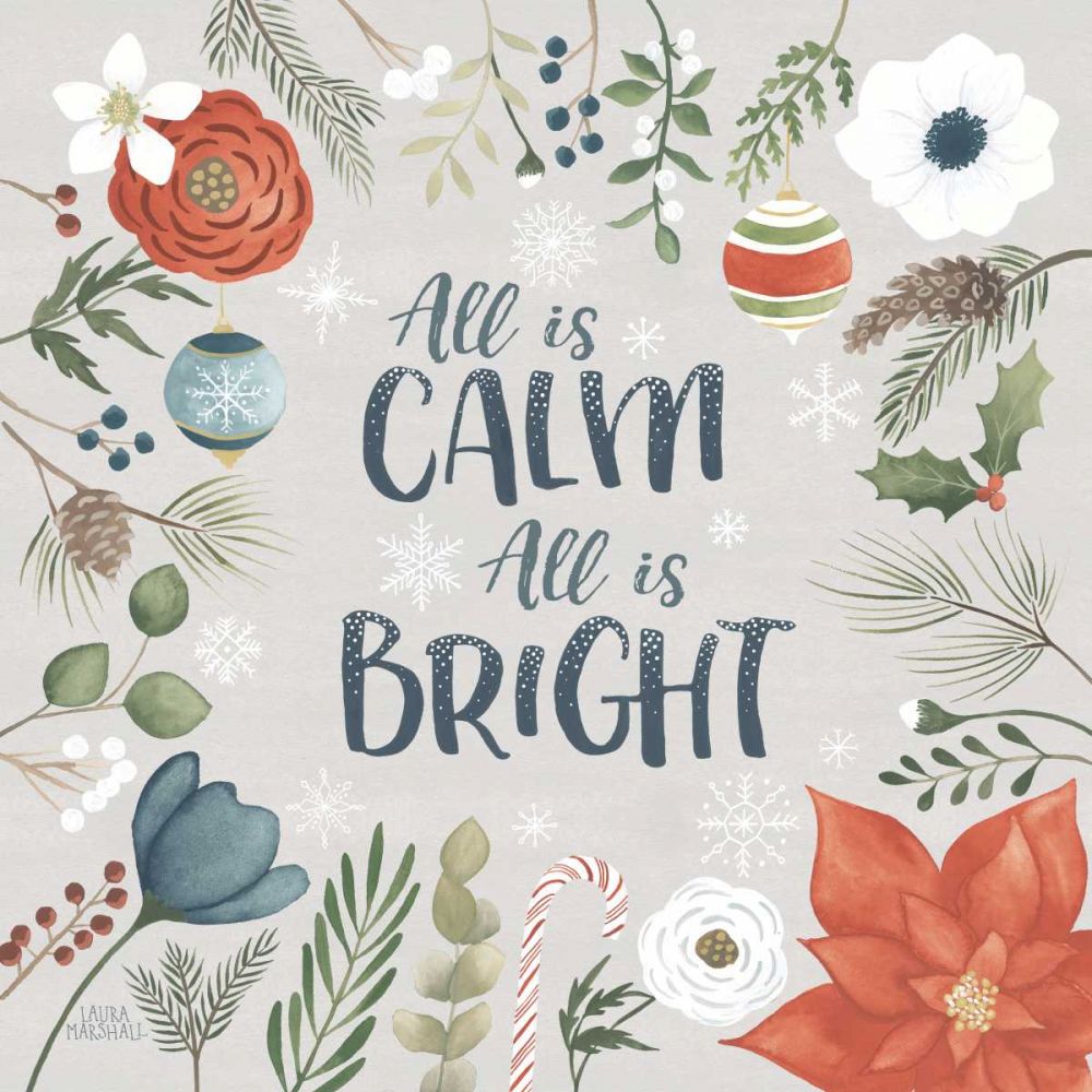 Holiday Garden V art print by Laura Marshall for $57.95 CAD