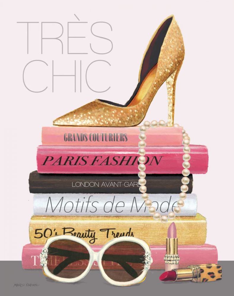 Paris Style II Gold and Black  Tres Chic art print by Marco Fabiano for $57.95 CAD