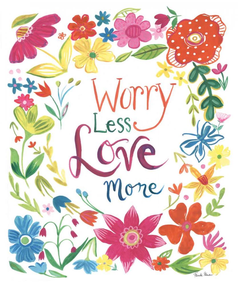 Floral Quote I art print by Farida Zaman for $57.95 CAD