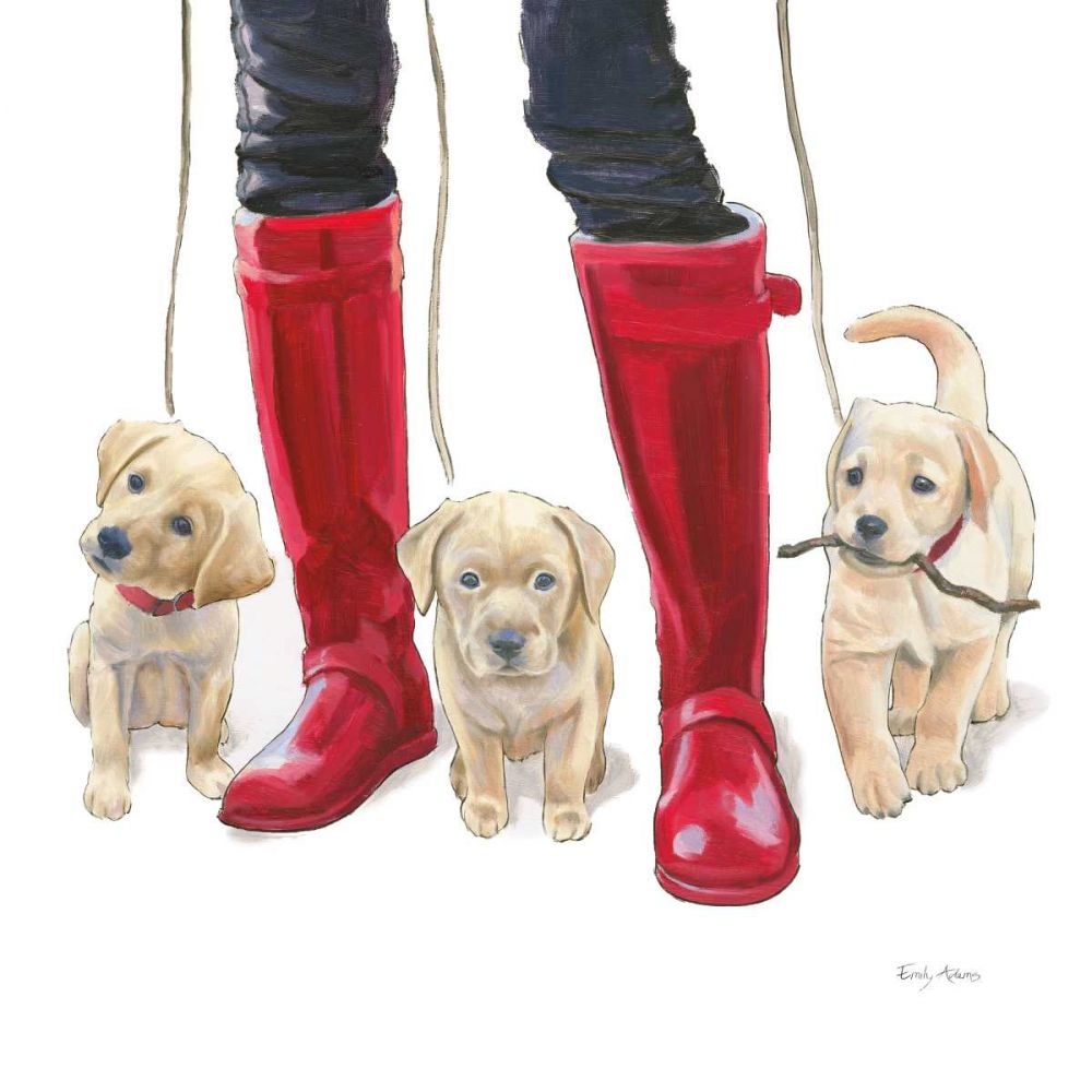 Furry Fashion Friends I art print by Emily Adams for $57.95 CAD