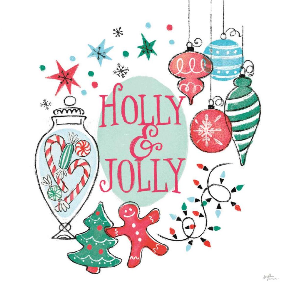 Retro Christmas IV v2 art print by Janelle Penner for $57.95 CAD