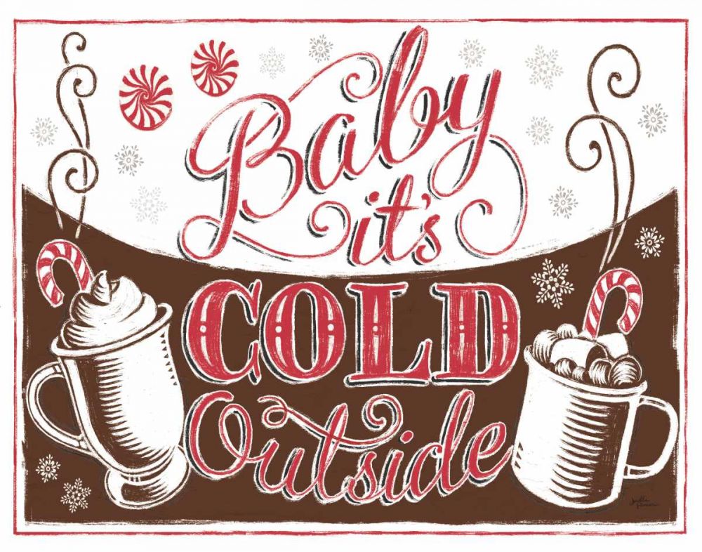 Merry Little Christmas I Brown art print by Janelle Penner for $57.95 CAD