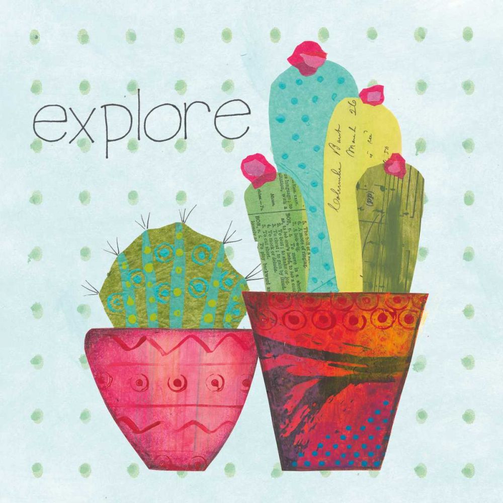 Southwest Cactus I art print by Courtney Prahl for $57.95 CAD