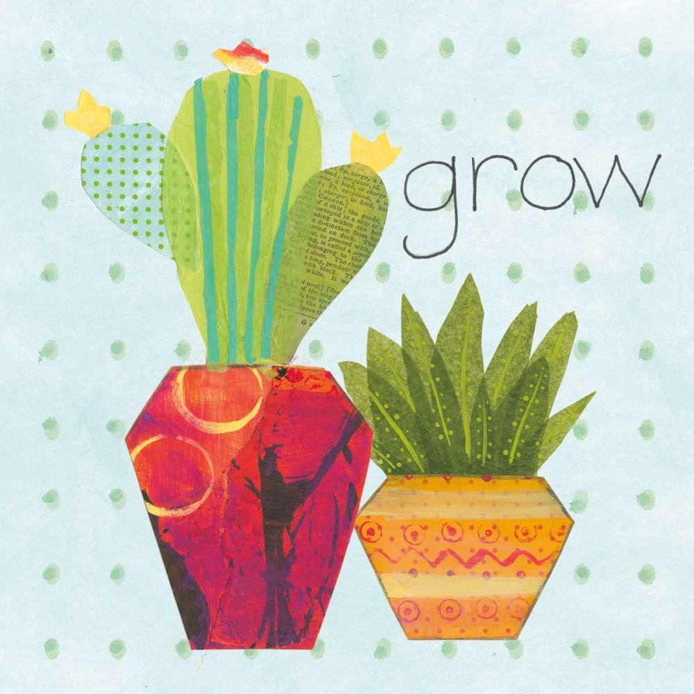 Southwest Cactus II art print by Courtney Prahl for $57.95 CAD