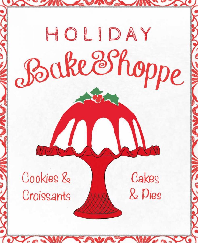 Chalkboard Christmas Signs II on White art print by Beth Grove for $57.95 CAD