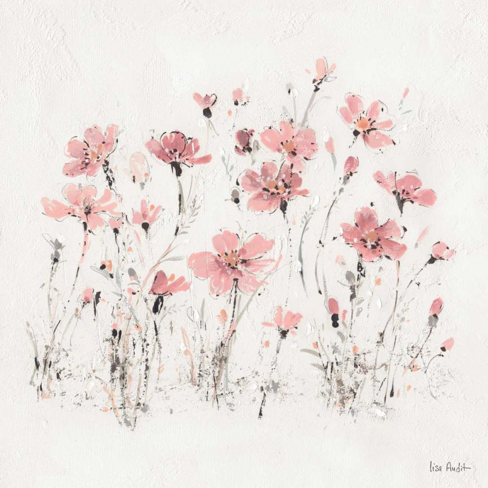 Wildflowers III Pink art print by Lisa Audit for $57.95 CAD