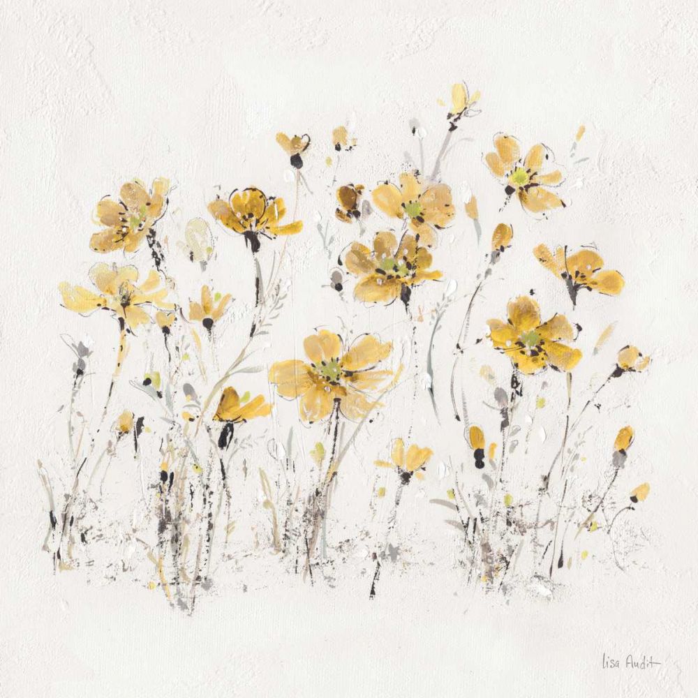 Wildflowers III Yellow art print by Lisa Audit for $57.95 CAD