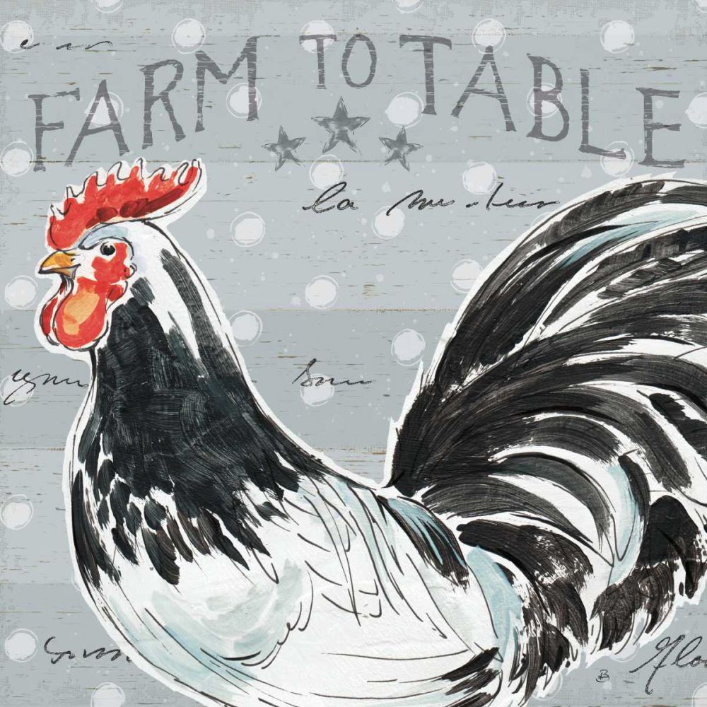 Roosters Call III art print by Daphne Brissonnet for $57.95 CAD