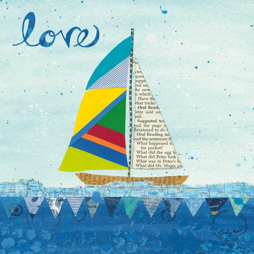 Rainbow Spinnakers I art print by Courtney Prahl for $57.95 CAD