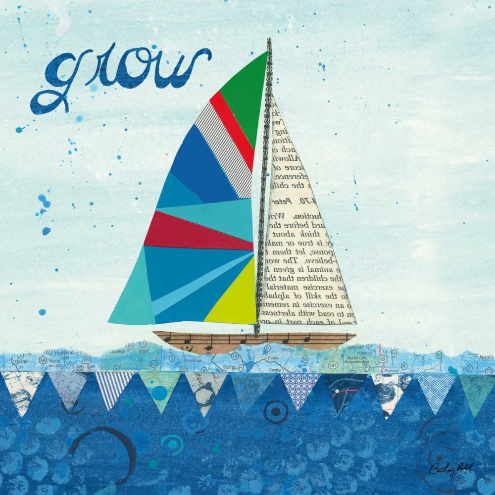 Rainbow Spinnakers III art print by Courtney Prahl for $57.95 CAD