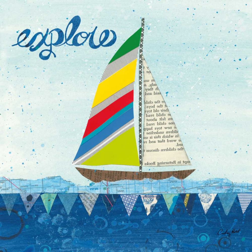 Rainbow Spinnakers IV art print by Courtney Prahl for $57.95 CAD
