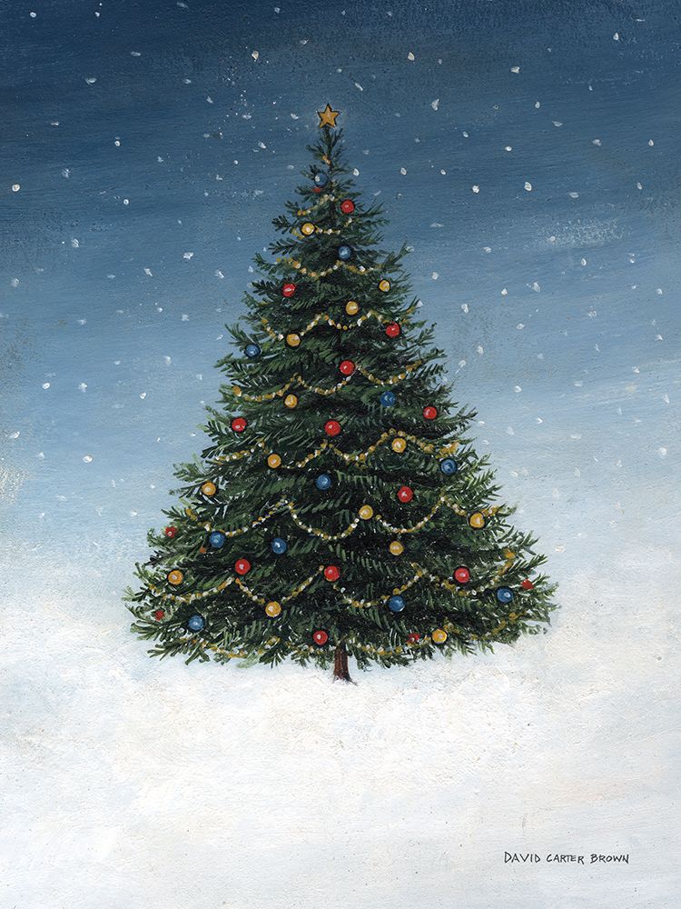 Deck The Halls Tree art print by David Carter Brown for $57.95 CAD