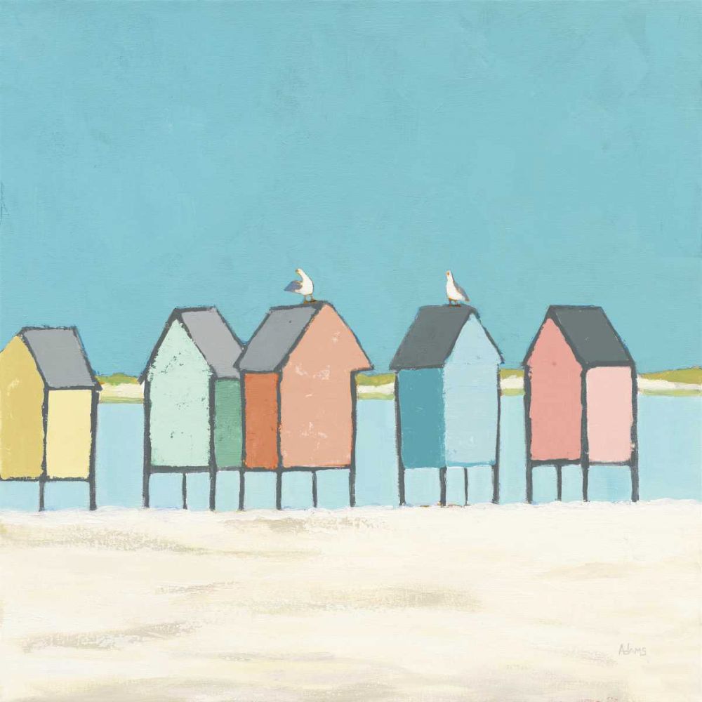 Cabanas II Pastel art print by Phyllis Adams for $57.95 CAD