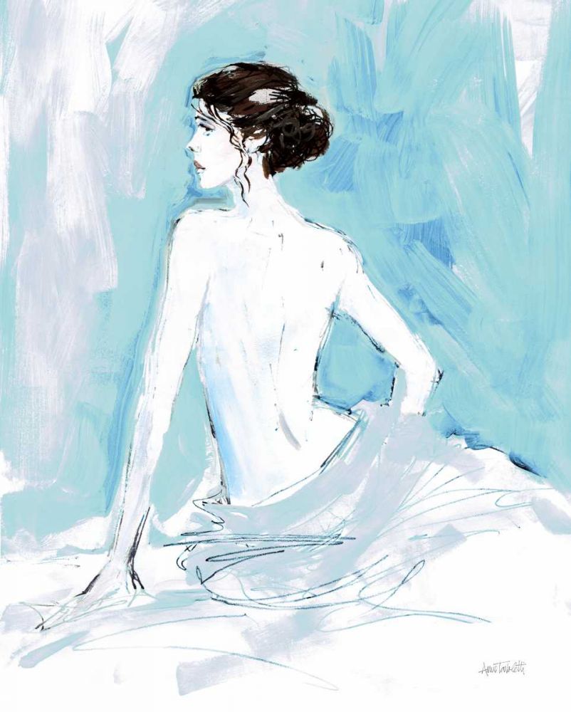 Nude II Blue art print by Anne Tavoletti for $57.95 CAD