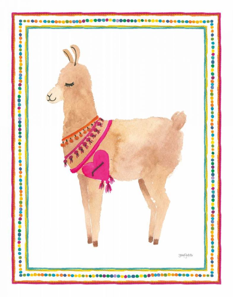 La La Llama IV art print by Jenaya Jackson for $57.95 CAD