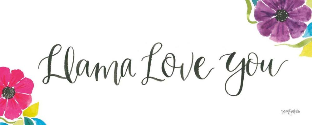La La Llama VII art print by Jenaya Jackson for $57.95 CAD
