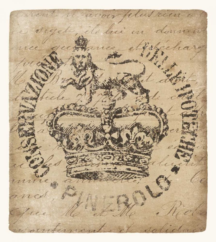 Vintage Seal IV Antique Border v2 art print by Wild Apple Portfolio for $57.95 CAD