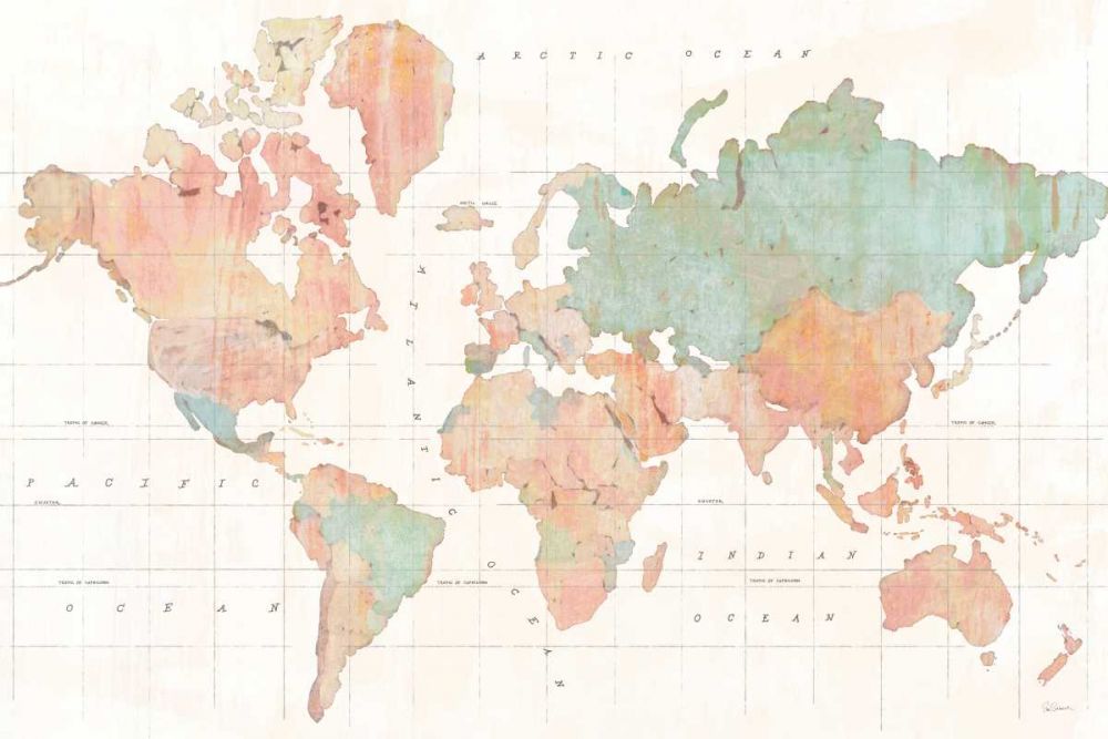 Across the World v3 art print by Sue Schlabach for $57.95 CAD