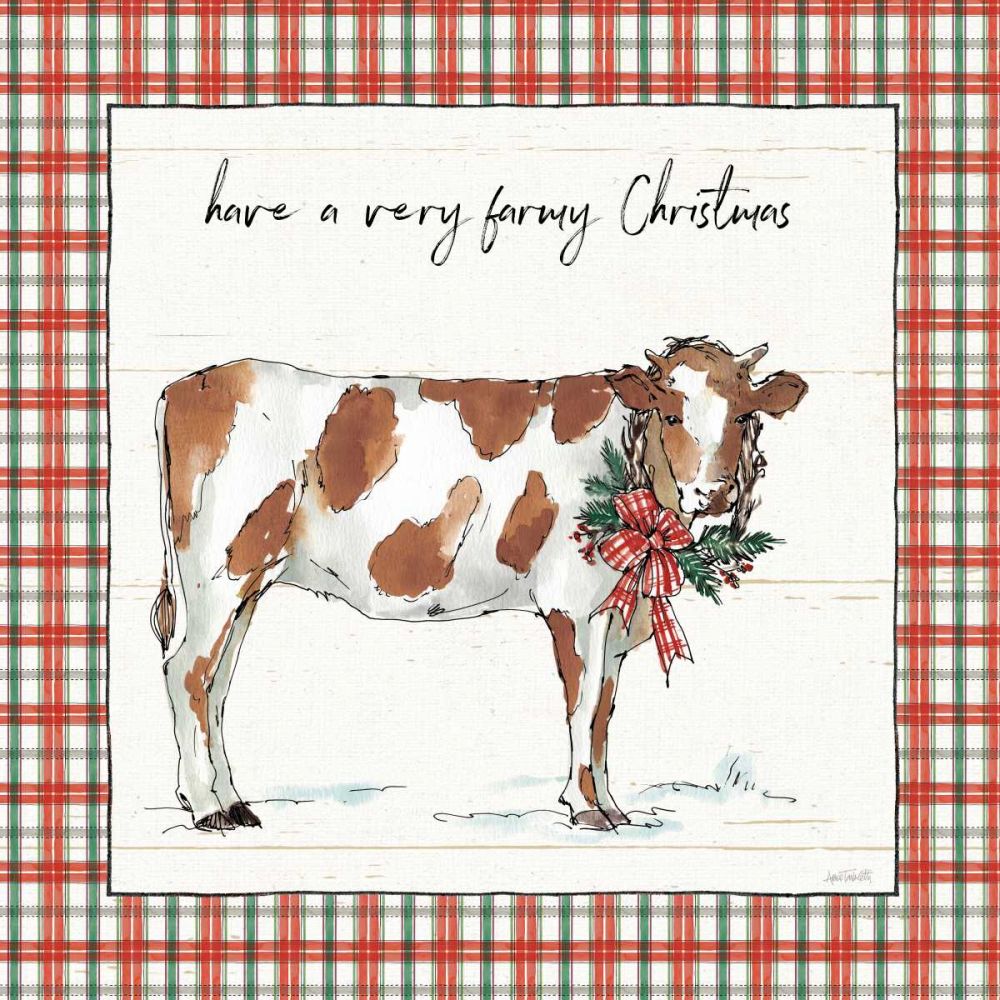 Holiday on the Farm III Plaid art print by Anne Tavoletti for $57.95 CAD