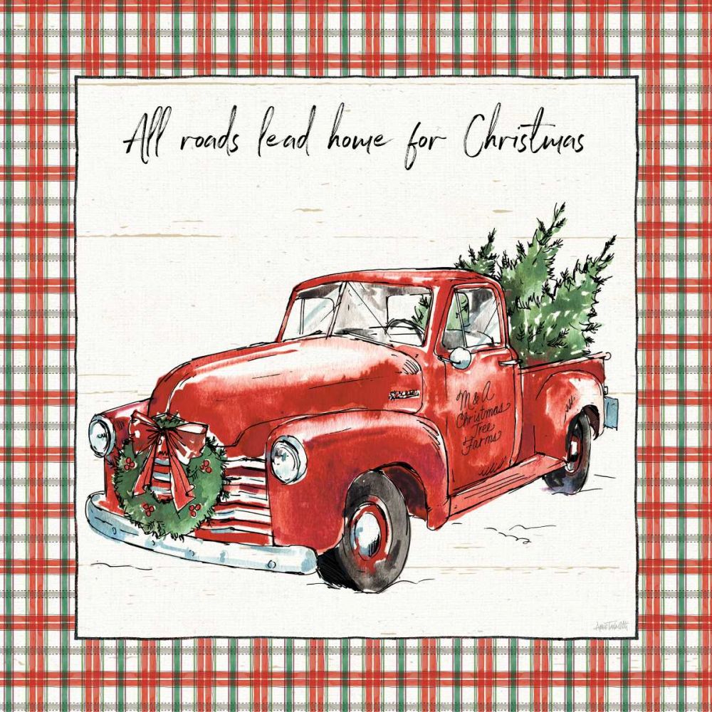 Holiday on the Farm VI Plaid art print by Anne Tavoletti for $57.95 CAD