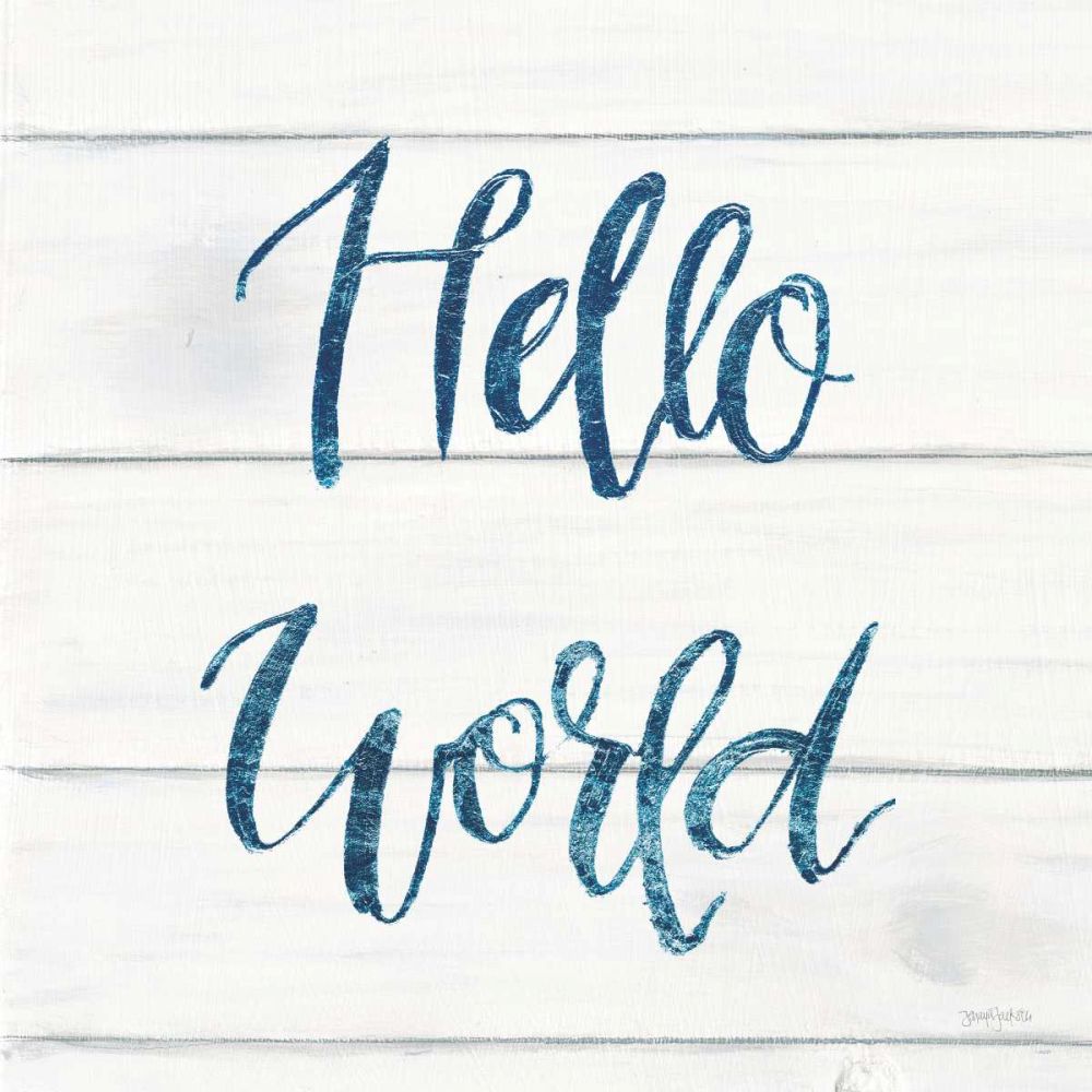 Sweet Baby Boy I White Wood Sq art print by Jenaya Jackson for $57.95 CAD